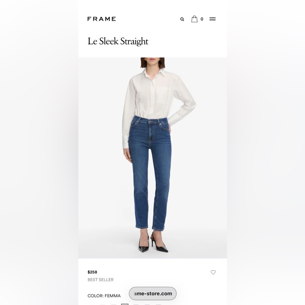 FRAME Le Sleek Straight sz25